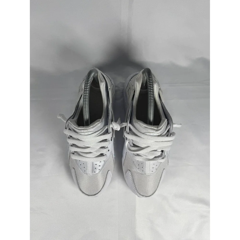 Nike Huarache Run GS 654275-110 Youth 4.5 Sneaker White Platinum Running Shoes